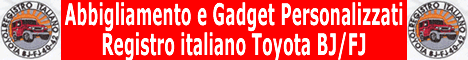 Abbigliamento e gadget Registro Italiano Toyota Bj/Fj Fuoristrada 4x4